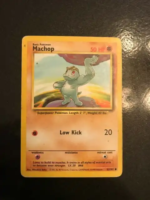 1995 Machop Pokemon Card Collectible