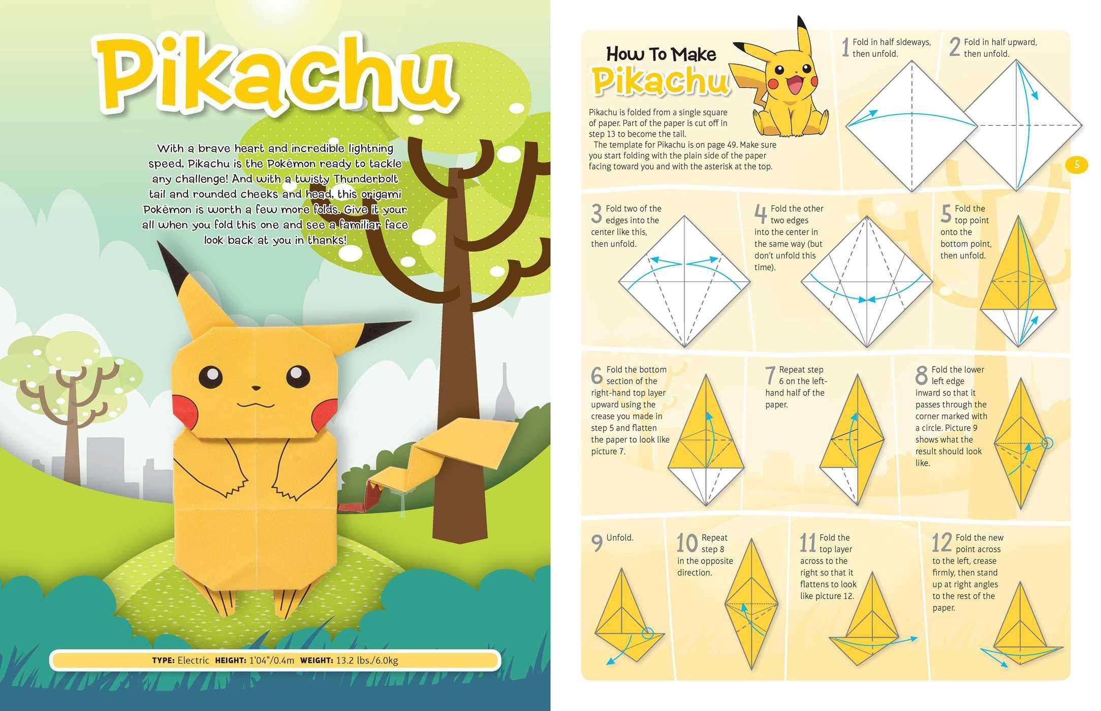 27 Inspired Picture of Pikachu Origami Pokemon