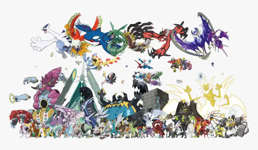 All Legendary Mythical And Ultra Beast Pokemon, HD Png ...