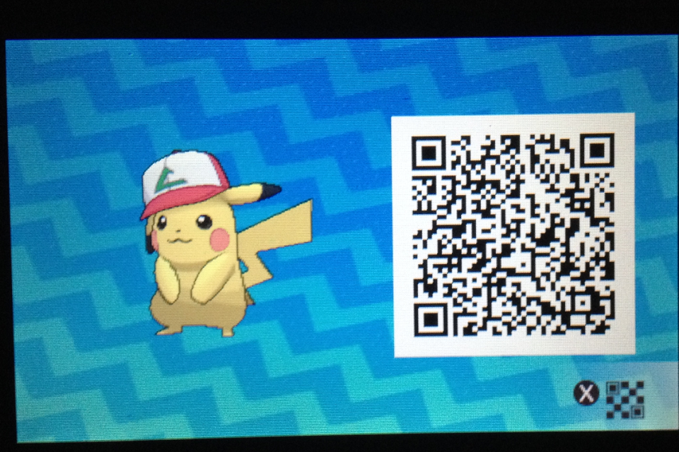 pokemon ultra sun pikachu qr codes