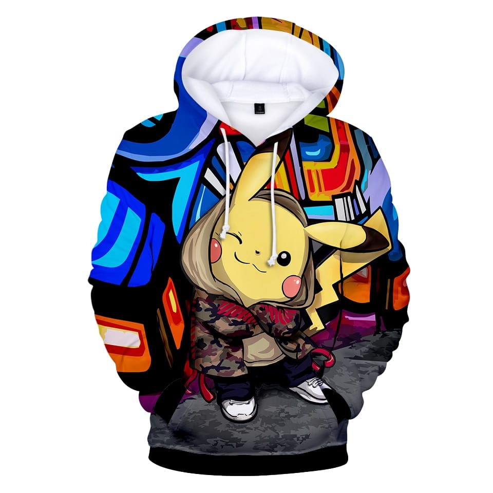 Best Offer Pikachu Pokemon Go 3D Graphic Sweatshirt Hoodies Men Women ...
