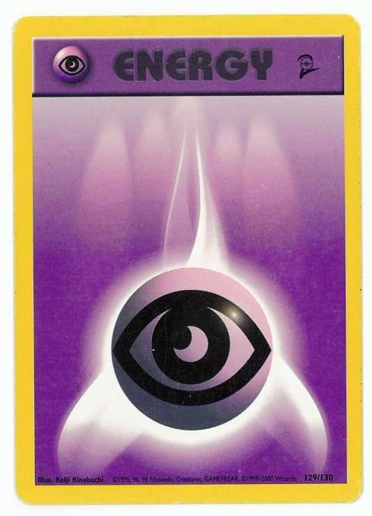 chameleons den pokemon tcg energy card psychic energy from base 2