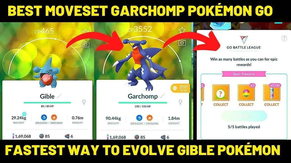 Garchomp Best Moveset Pokémon GO Reddit 2021