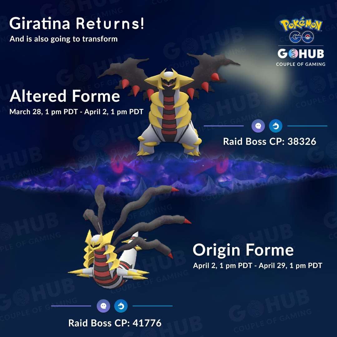 Giratina Returns! Origin and Altered formes are coming to ...