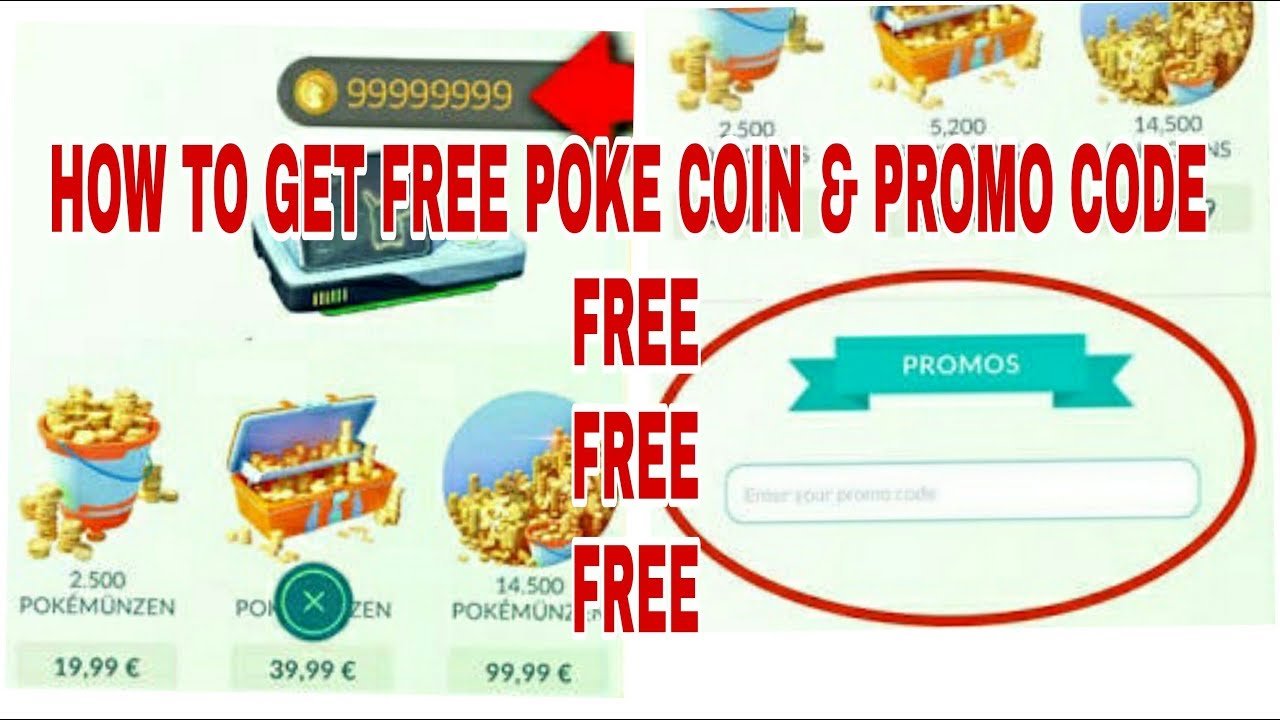 HOW TO GET POKE COIN &  PROMO CODE IN POKEMON GO 2018
