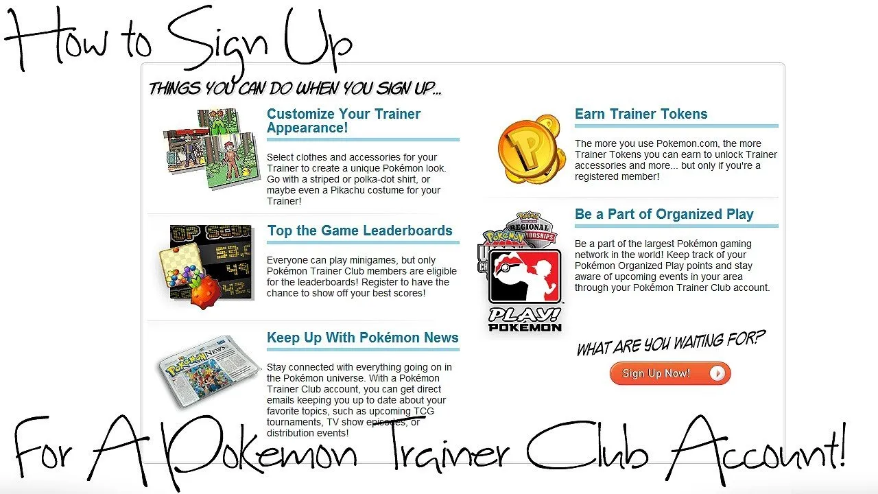How to Sign Up For A Pokemon Trainer Club Account! [V2 ...