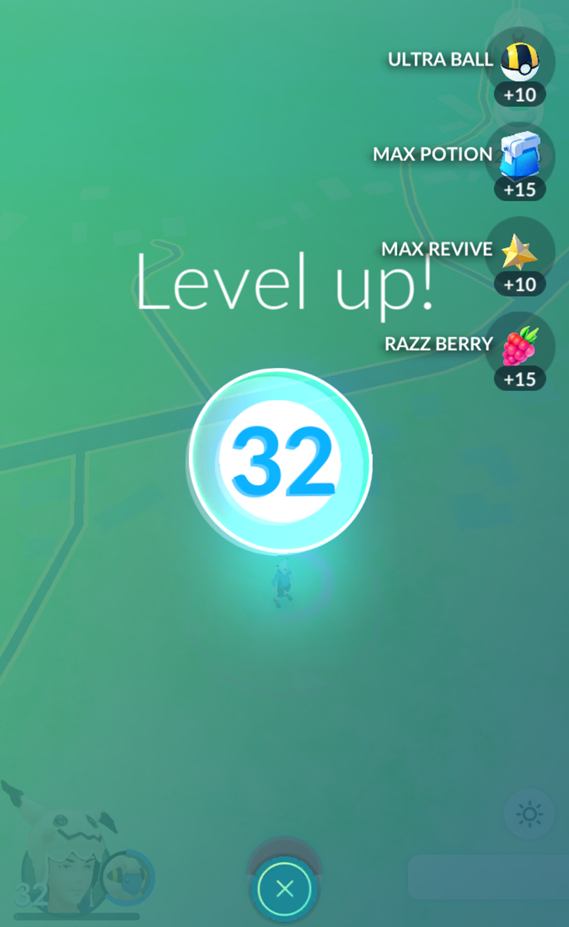 Level 30 rewards pokemon go