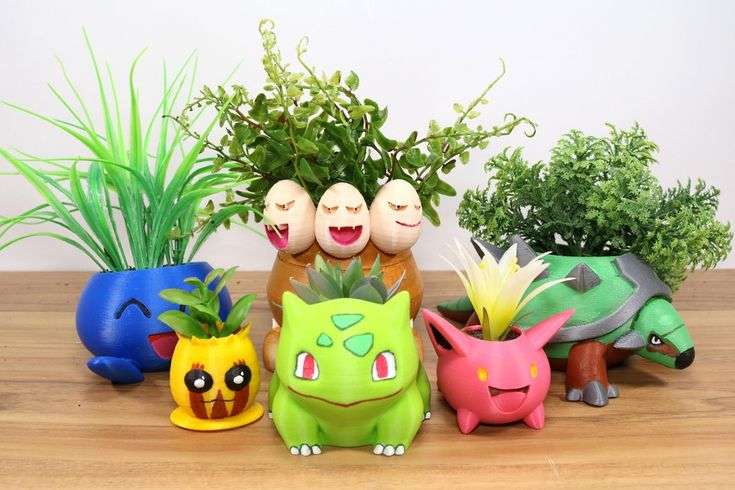 My 3D printed Pokemon planters : pokemon in 2020