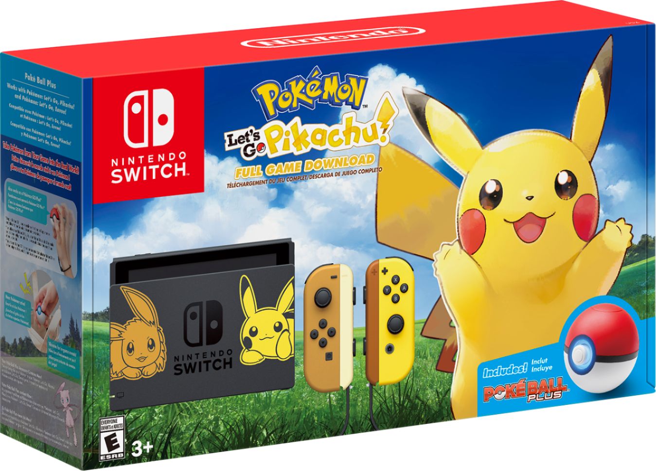Nintendo Switch Pikachu &  Eevee Edition with Pokémon: Let ...