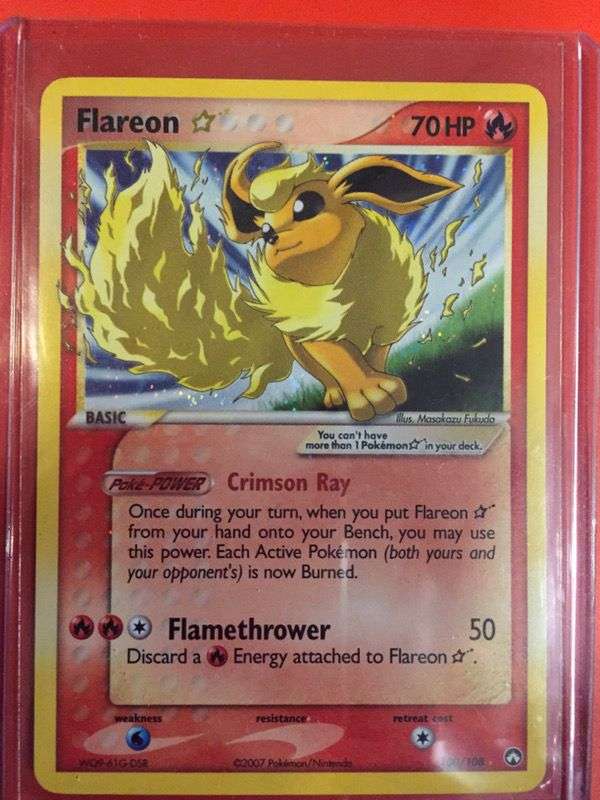 Pokemon card flareon gold star for Sale in Woodinville, WA
