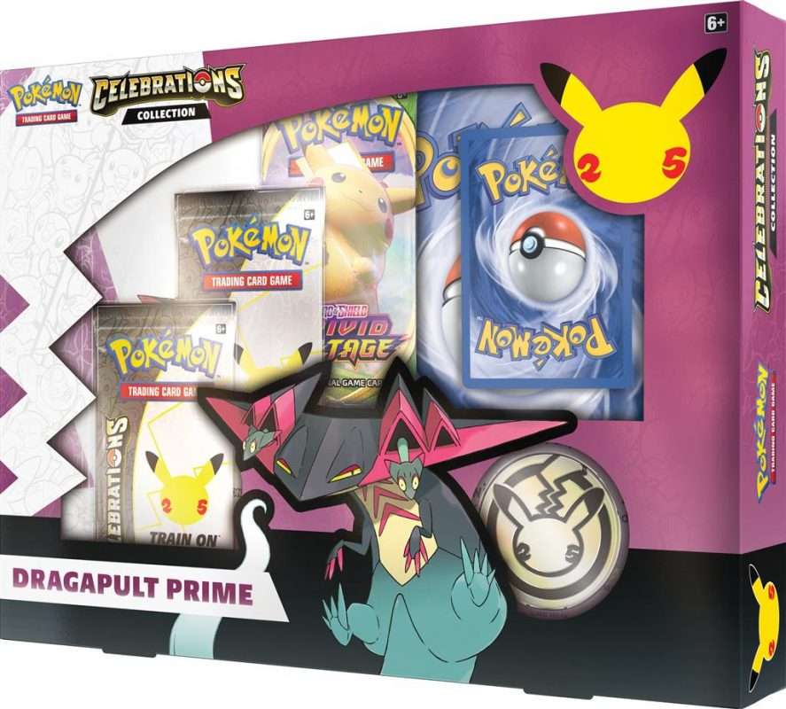 Pokemon Celebrations Collection Box Dragapult Prime (25th Anniversary)