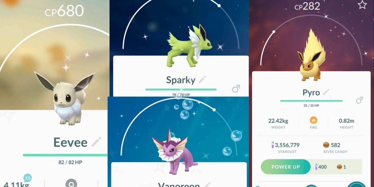 Pokémon: Every Shiny Eevee Evolution, Ranked
