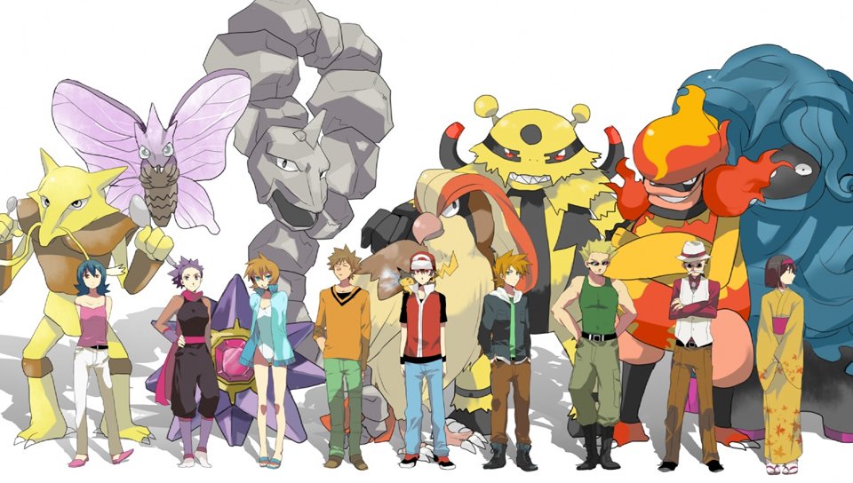 pokemon first gen gym leaders PS Vita Wallpapers