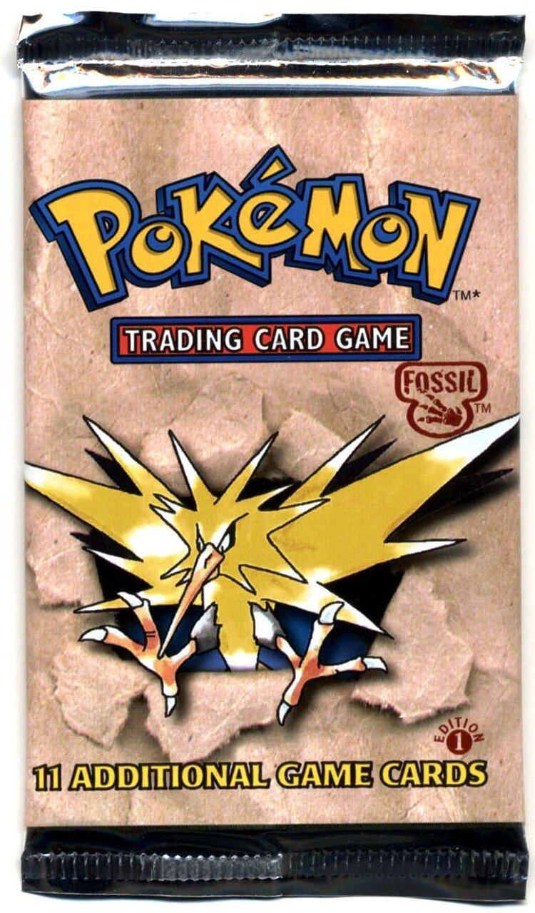 Pokemon Fossil 1st Edition Booster Pack Wizards of the ...