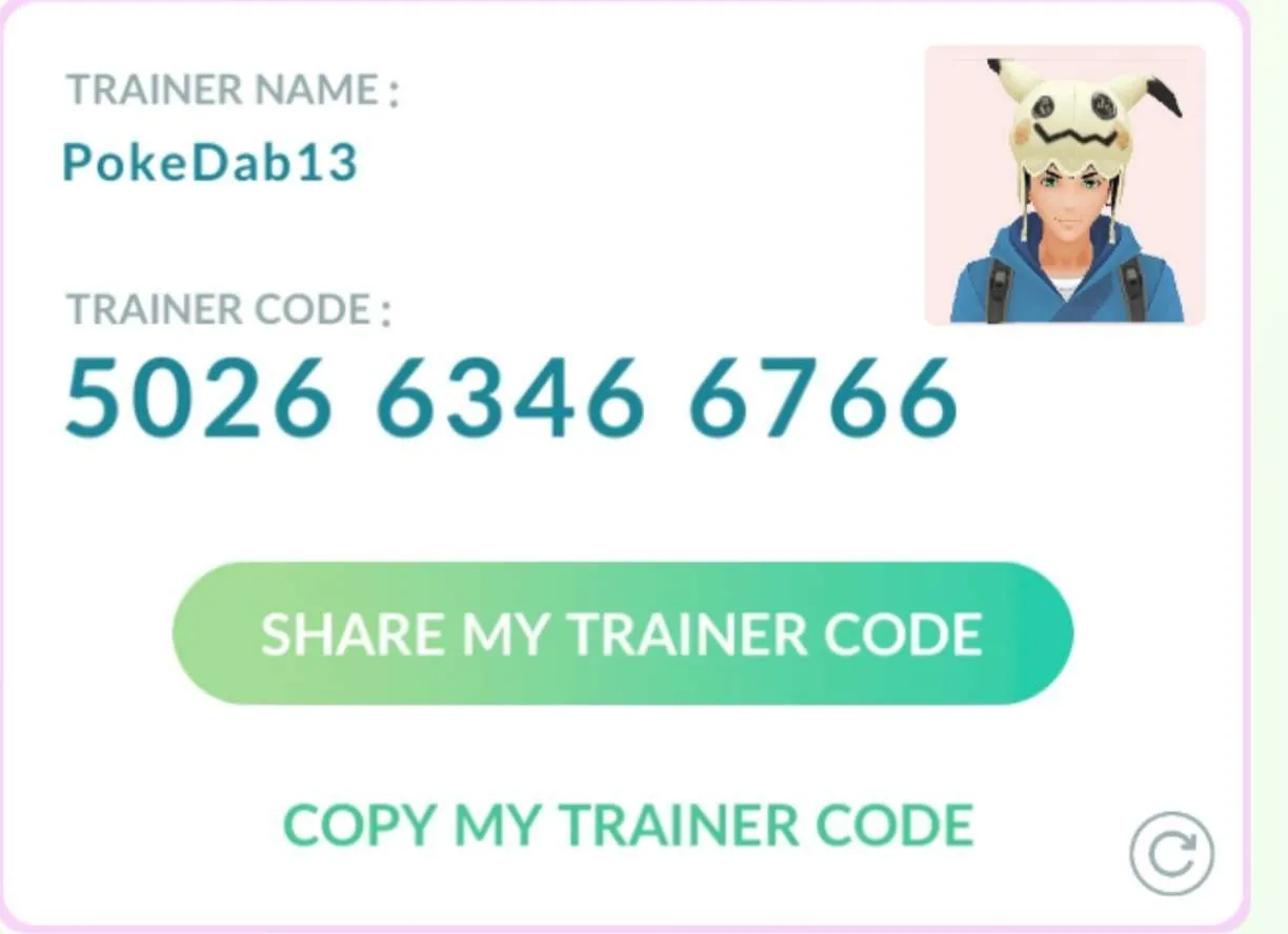 Pokemon Go Friend Code thread
