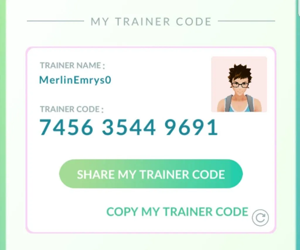 Pokémon Go Friend Codes!