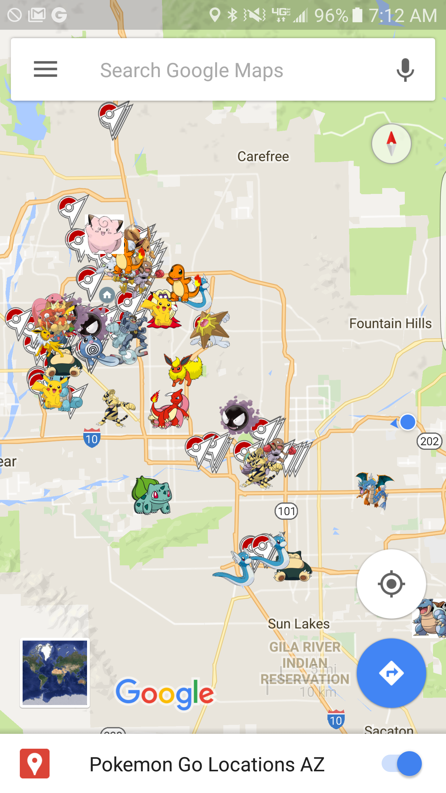 Pokemon Go Spawn Map Az