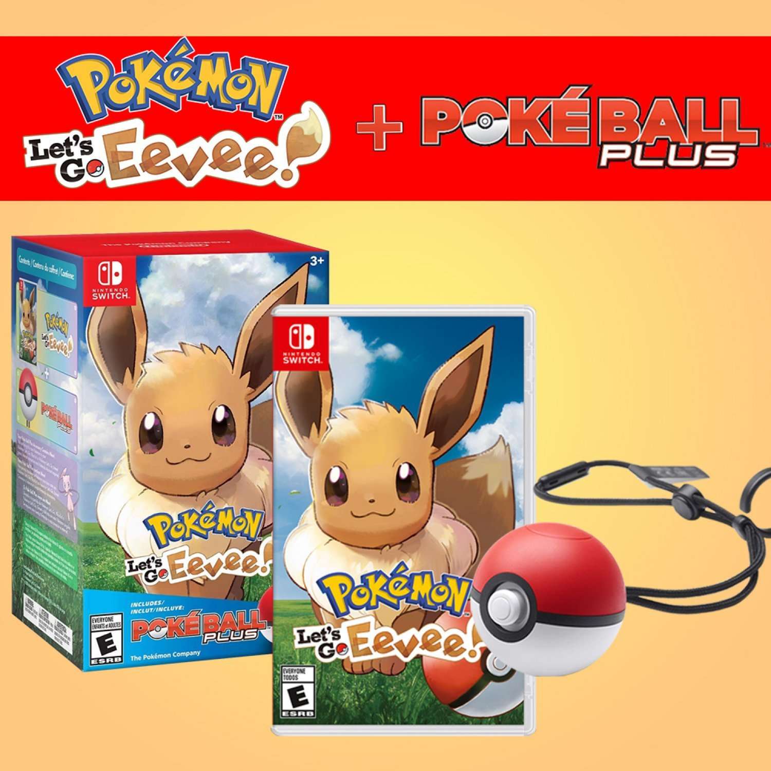 Pokemon Images: Nintendo Switch Pokemon Lets Go Eevee Poke Ball Plus Pack
