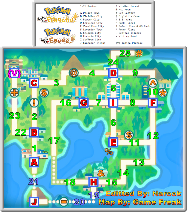 Pokemon Lets Go Pikachu Rock Tunnel Map