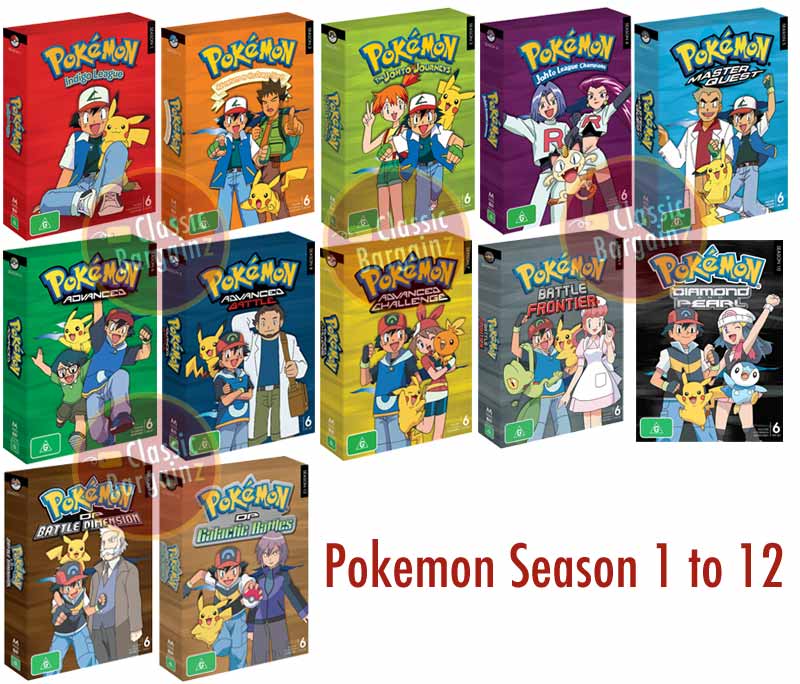 Pokemon Seasons 1 to 12 Box Set * 72
