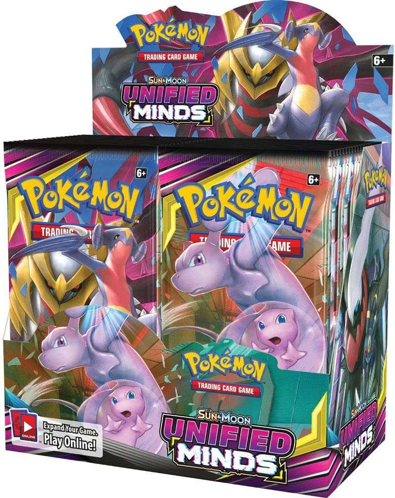 Pokemon TCG: Sun &  Moon Unified Minds Booster Box, Booster Packs ...