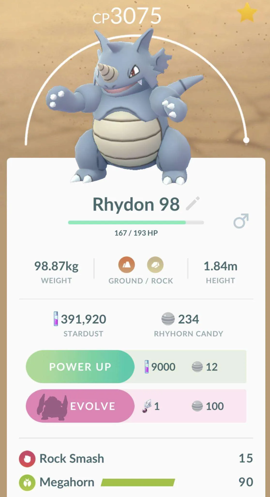 Rhydon best moveset pokemon go