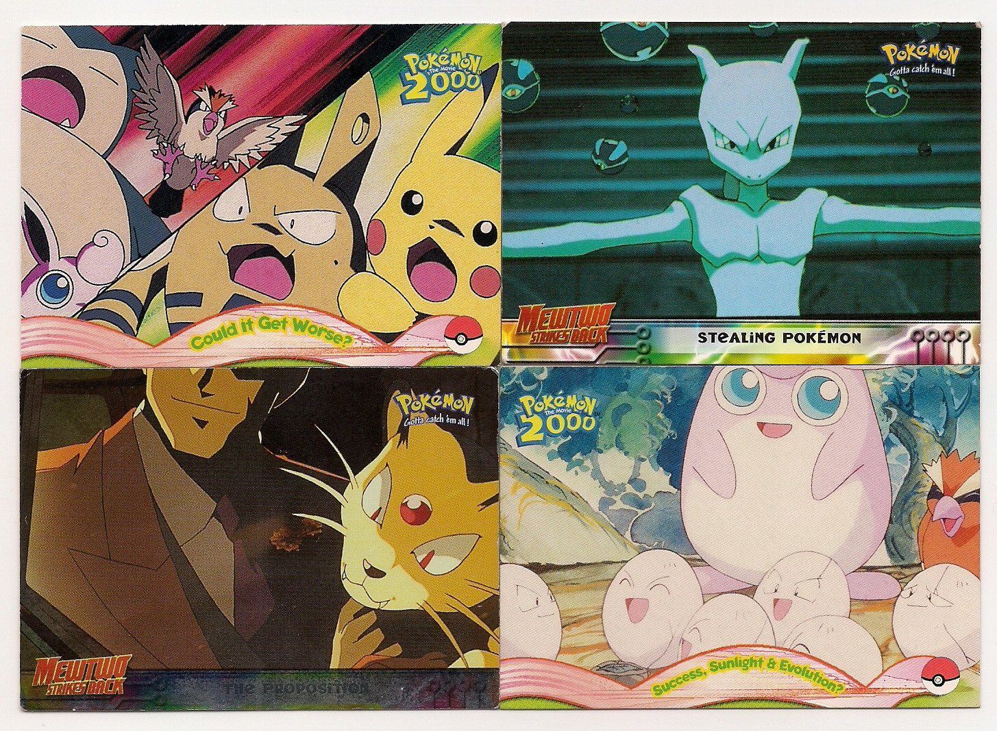 Set of 12 Topps Pokemon the Movie 2000 &  Mewtwo Strikes ...