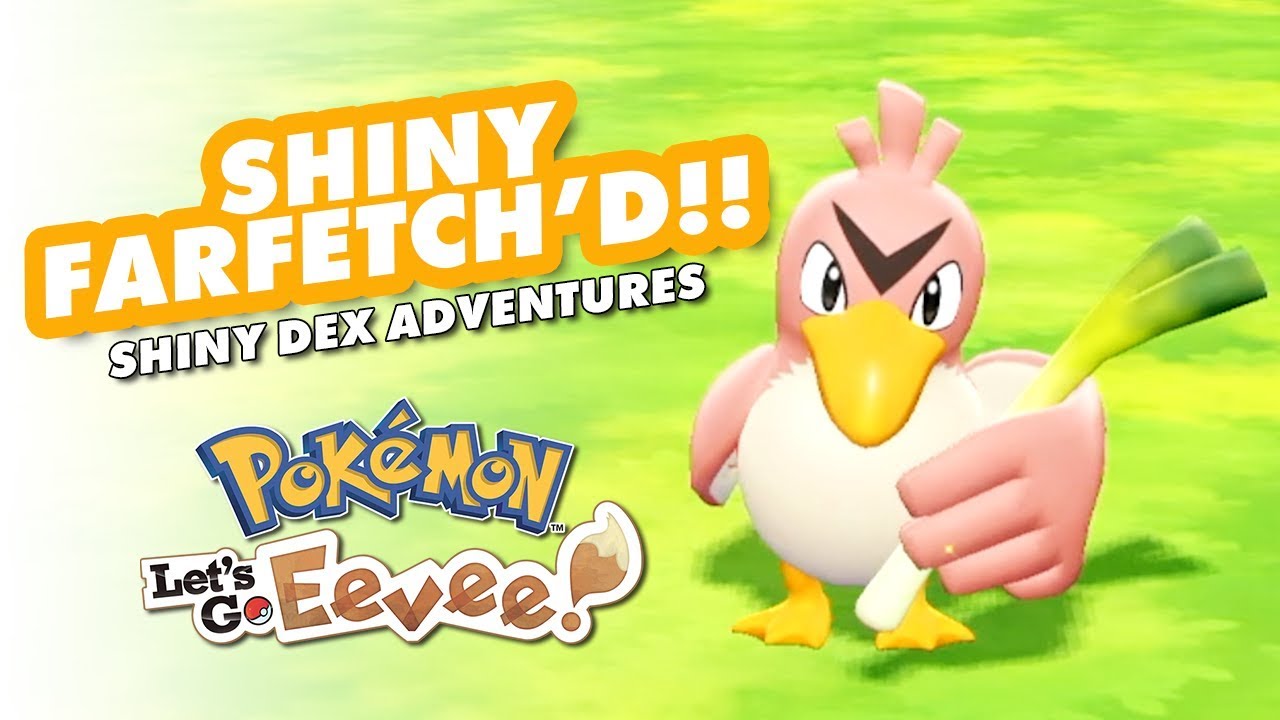 SHINY FARFETCH'D CATCH REACTION! Pokemon Let's GO Pikachu Extreme Shiny  Living Dex #83 