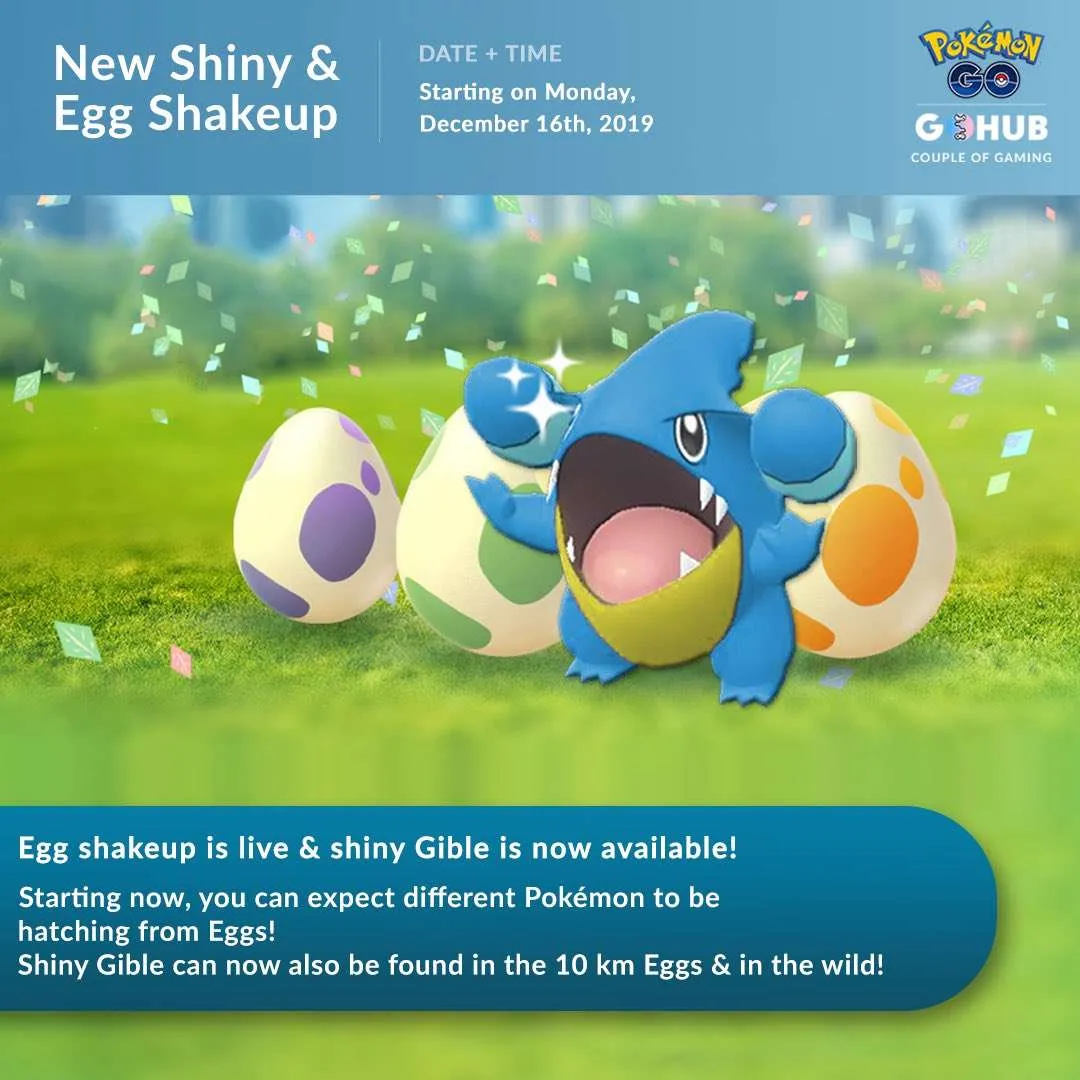 Shiny Gible is Now Available in Pokémon GO