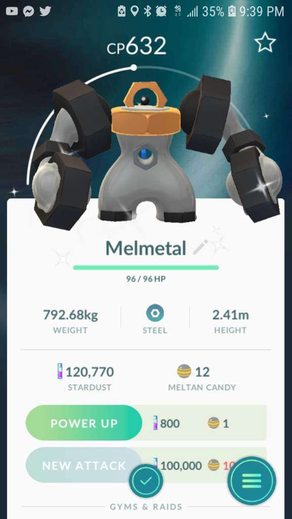 Shiny Melmetal!