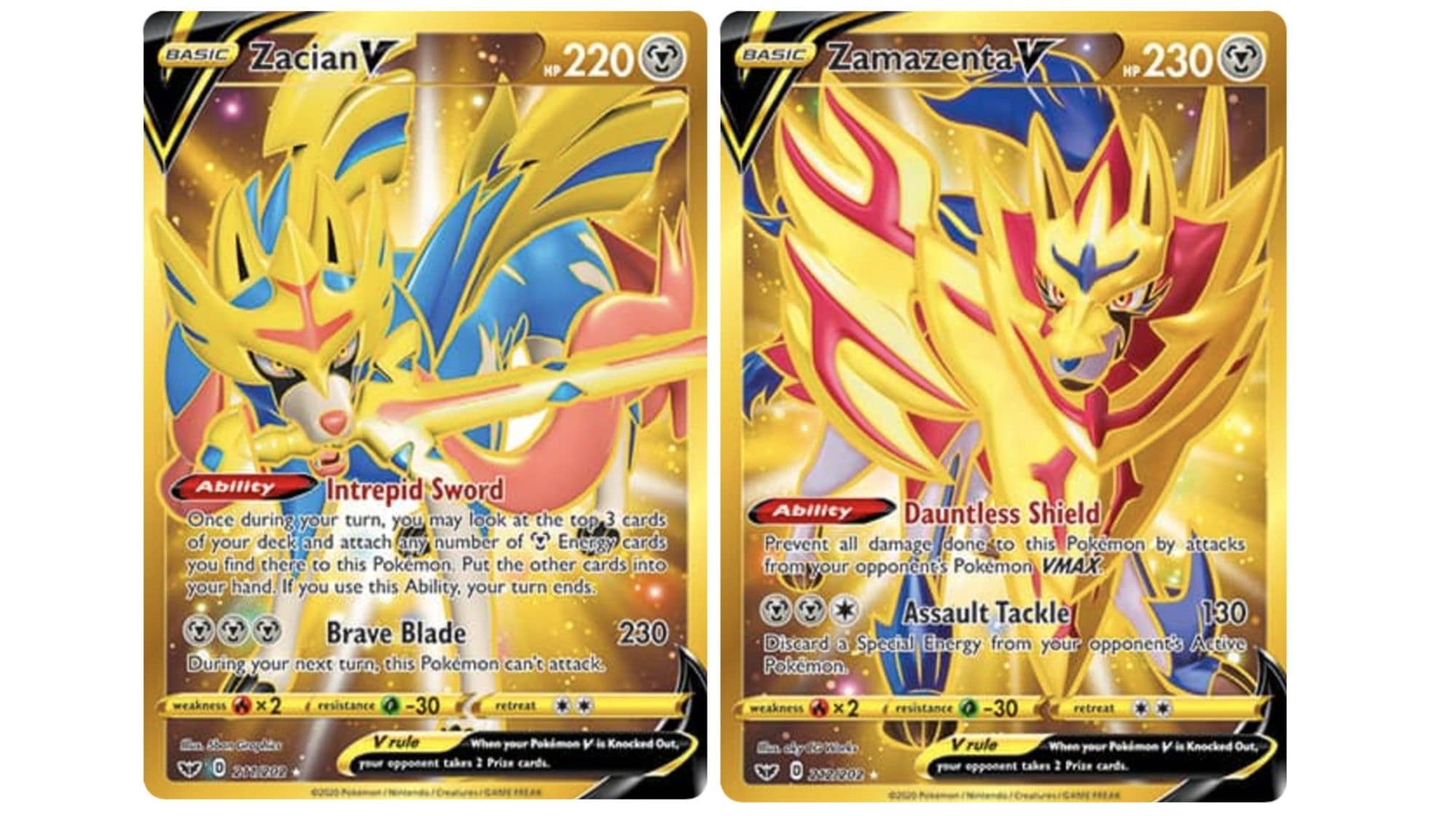 The Secret Rare Gold Cards Of Pokémon TCG: Sword &  Shield ...
