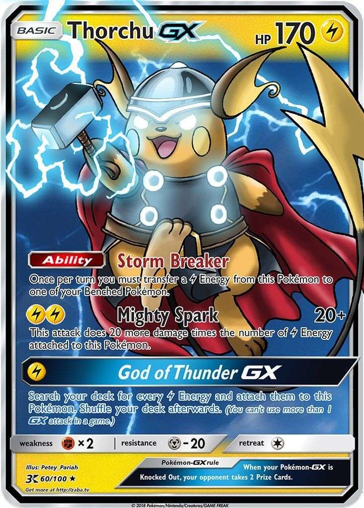 Thorchu GX Custom Pokemon Card