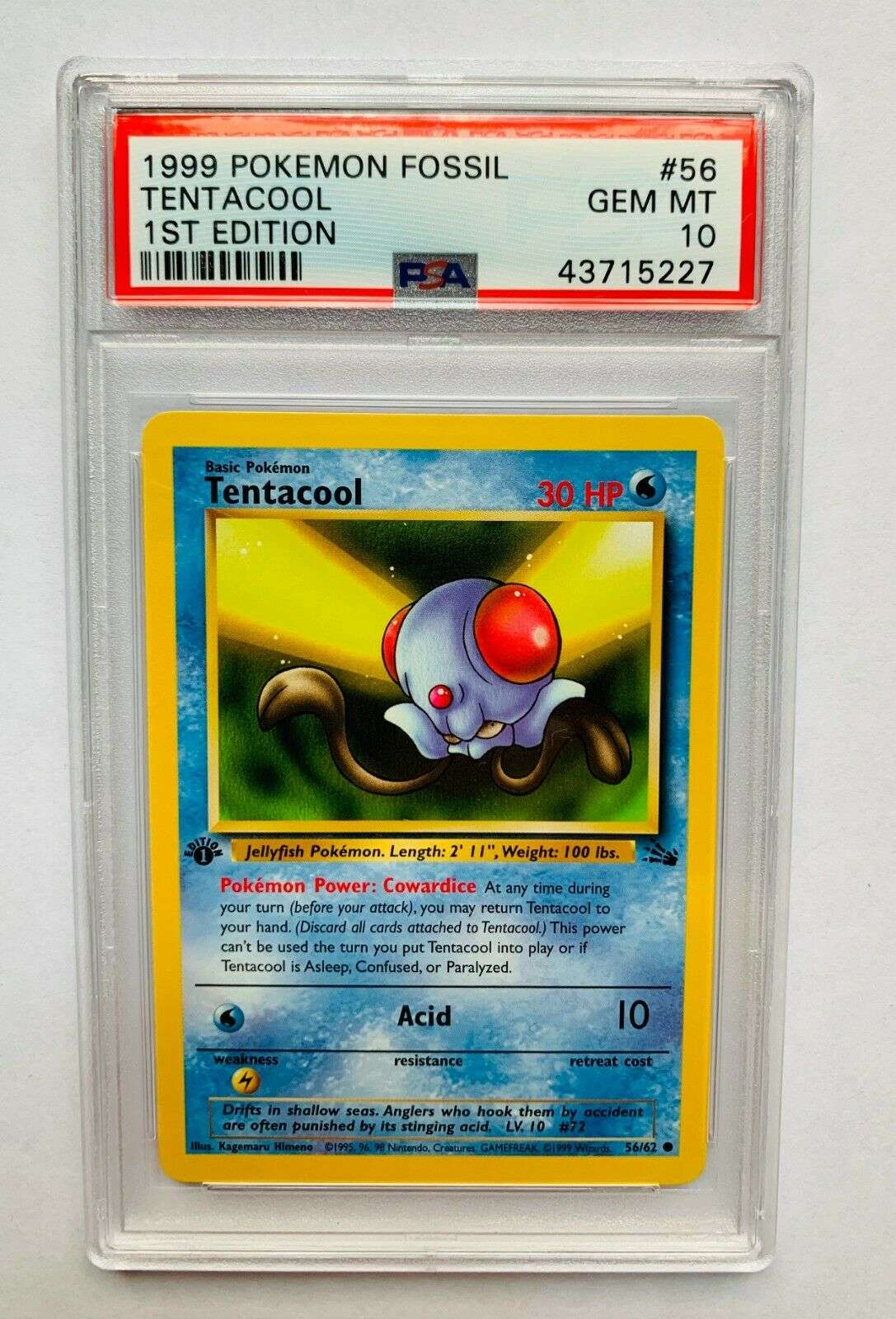 Toys &  Hobbies Tentacruel 44/62 NM / M Unplayed Fossil Pokemon Card $1 ...