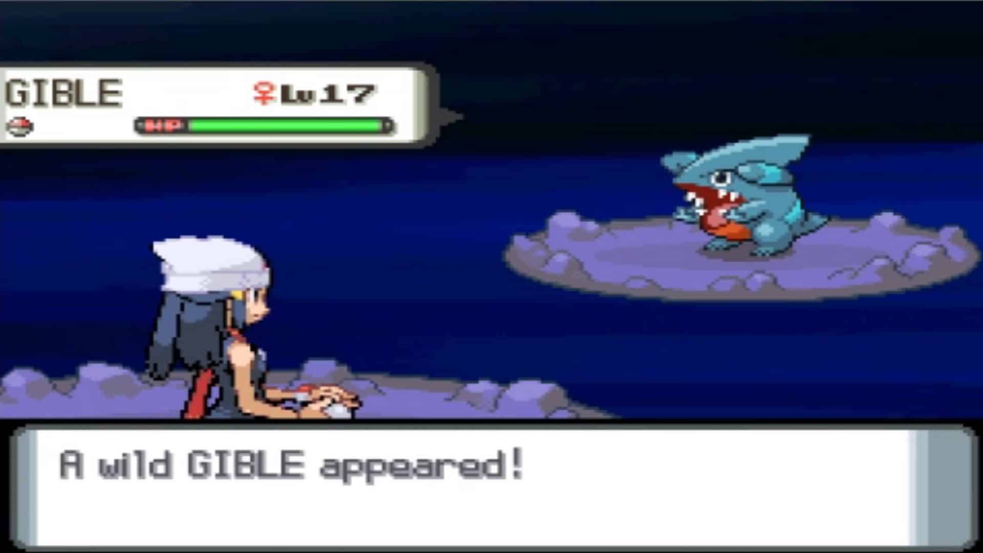 Where to find Gible in Pokemon Diamond &  Pearl