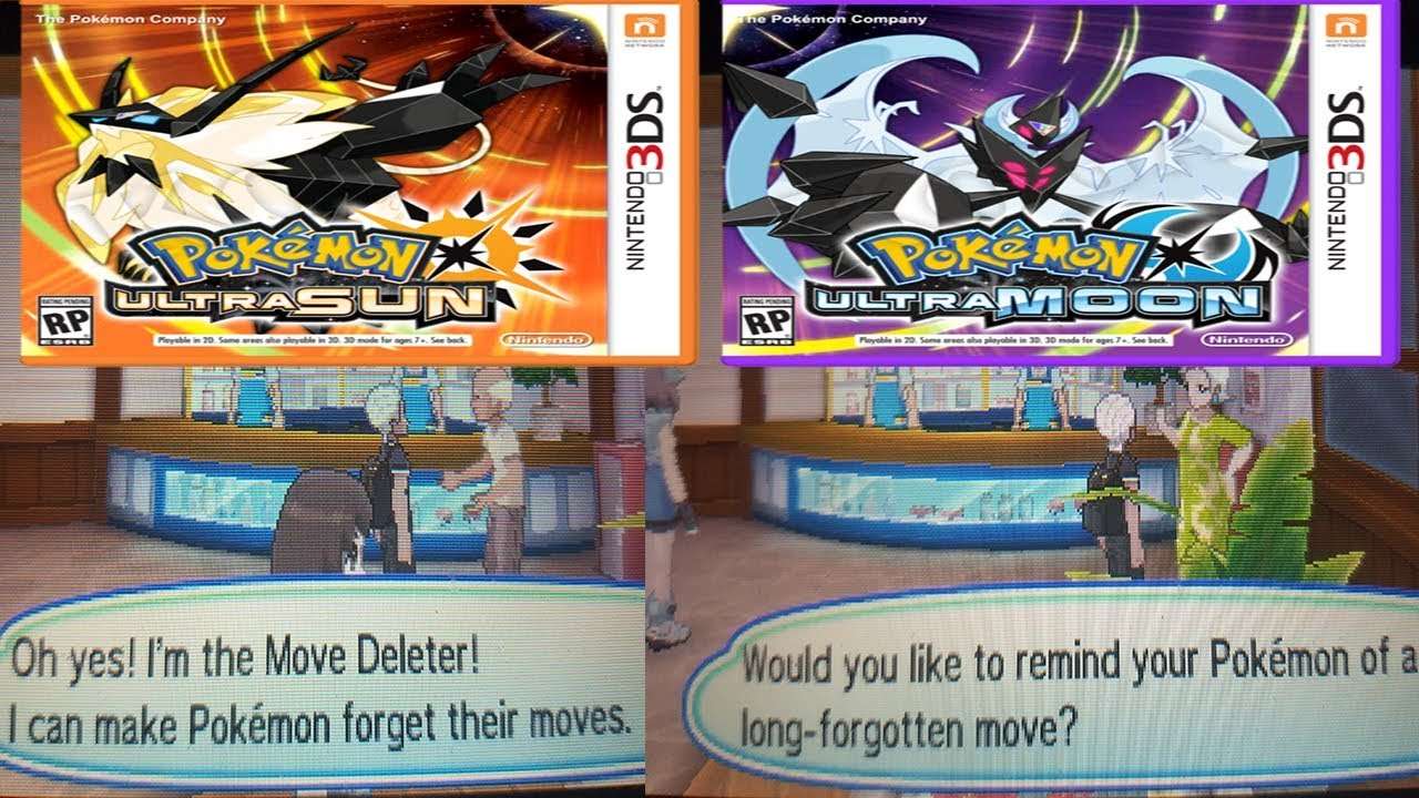 WHERE TO FIND MOVE DELETER AND MOVE REMINDER IN POKEMON ULTRA SUN AND ...