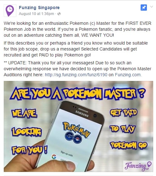 You can earn money by playing Pokémon GO full time?!