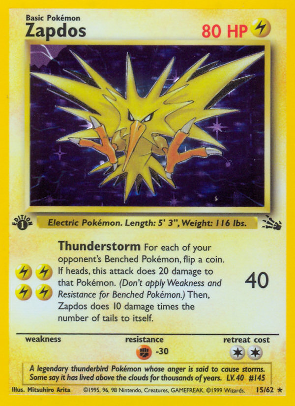 Zapdos Fossil Card Price How much it